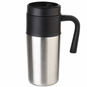 Caneca semi metal com tampa-CA9100