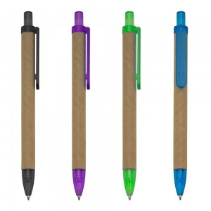 Caneta Ecológica Papelão Personalizada-00003
