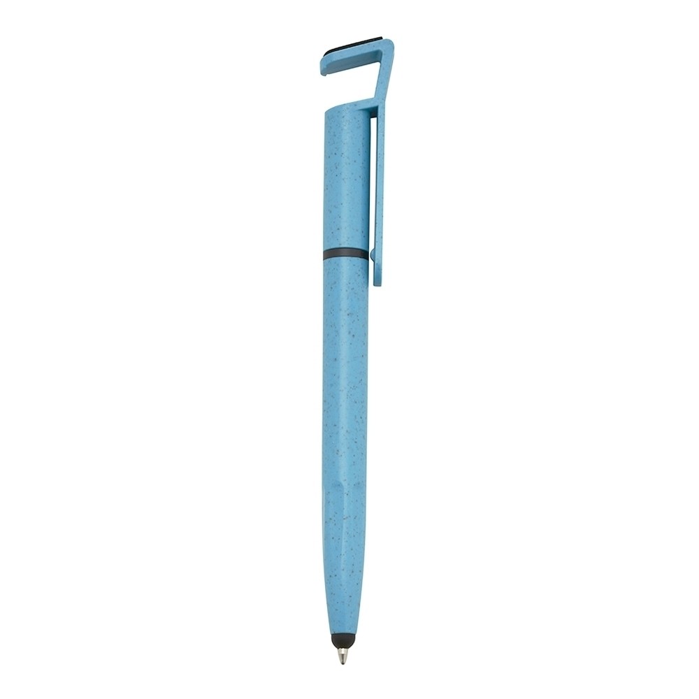 Caneta Fibra de Bambu Touch com Suporte Personalizado-00708T