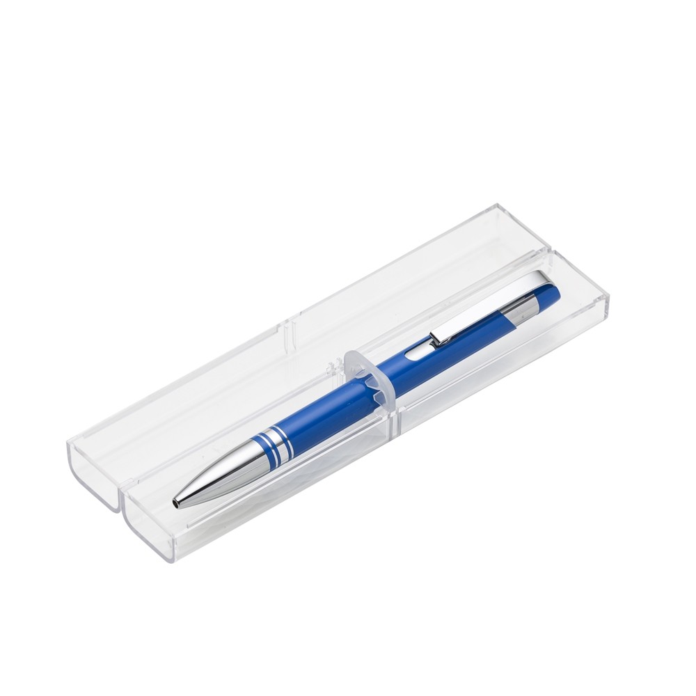 Caneta Semi-Metal com Tubo Personalizado -12653