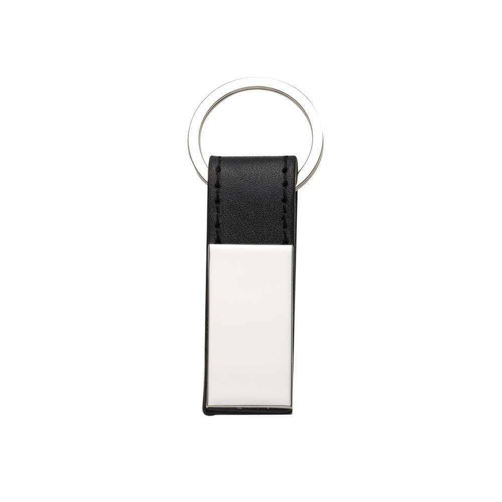 Chaveiro Metal com Couro Personalizado-10026