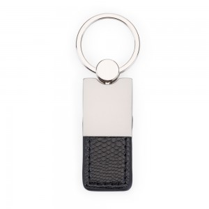 Chaveiro Metal com Couro Personalizado -4495