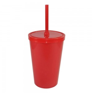 Copo 550 ml Com Tampa e Canudo Personalizado-13994F