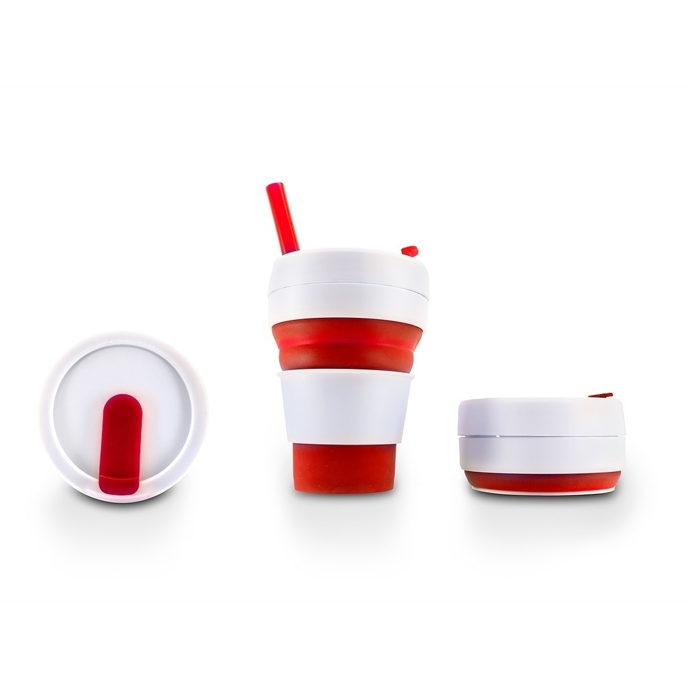 Copo Retrátil 355ml com Canudo-14339