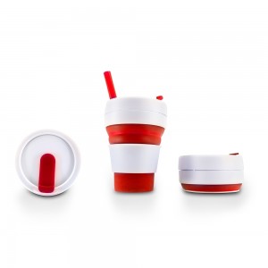 Copo Retrátil 355ml com Canudo-14339