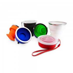 Copo Retrátil de Silicone Personalizado -BG040