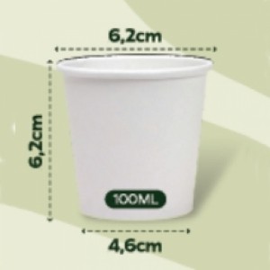 Copo em papel reciclável 100ml-CO-100