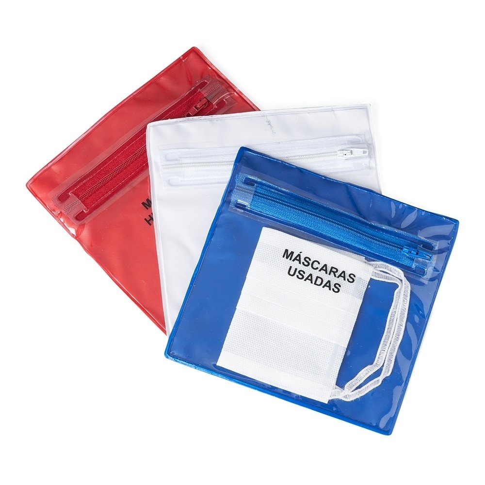 Envelope Plástico Duplo para Máscaras Personalizada-14556P