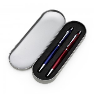 Estojo Metal para 2 Canetas Personalizada Para Brinde-BOX-10