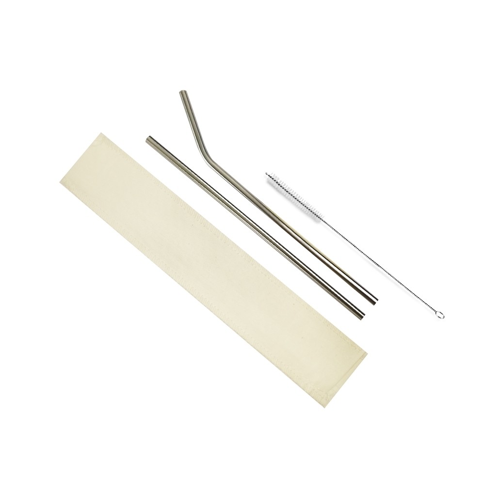 Kit Canudo Inox Reutilizável Personalizado-PBCAN001