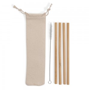 Kit Canudos de Bambu Personalizado-BG072