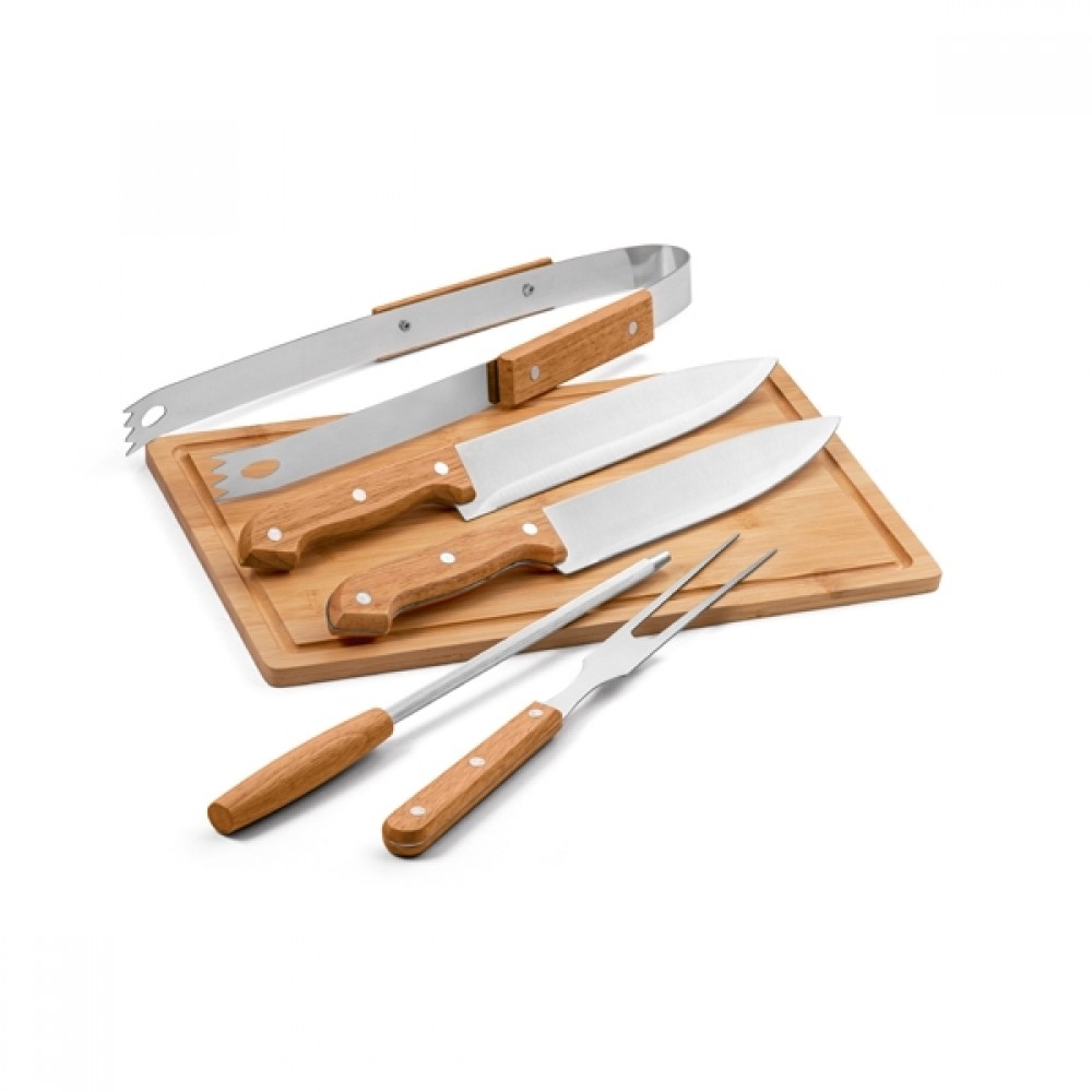 Kit Churrasco Em Aço E Maderira Personalizados-94142