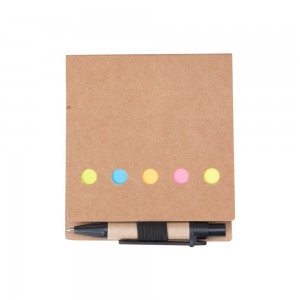 Mini Bloco Ecológico com Post-it e Caneta Personalizado -13951