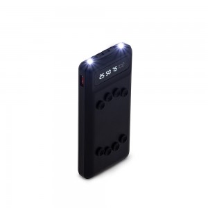 08009 Power Bank 10.000mAh com Lanterna e Multissaídas-Power Bank 10.000mAh com Lanterna e Multissaídas