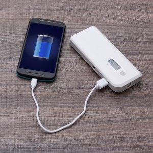 Powerbank Plástico com Lanterna Personalizado -12903