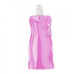 Squeeze Dobrável 480ml Personalizado-12459-ROSA