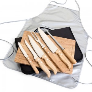 Kit Talheres Para Churrasco Com 8 Peças Personalizado-12089